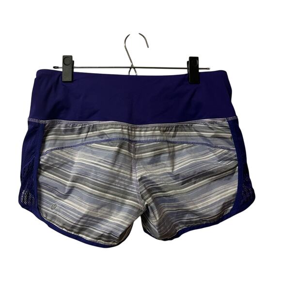 Lululemon Run: Sun Sprinter 4” Short in Elevation Stripe Bruised Berry Size 8 - Picture 7 of 14
